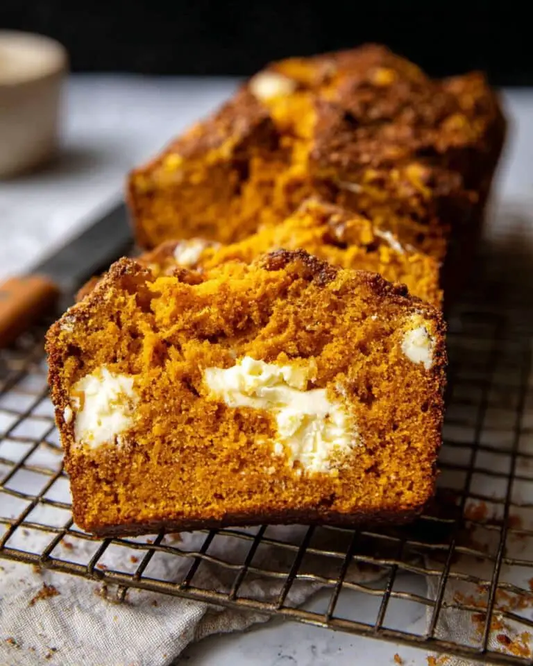 Cream Cheese Swirled Cinnamon Pumpkin Butter Bread Recipe