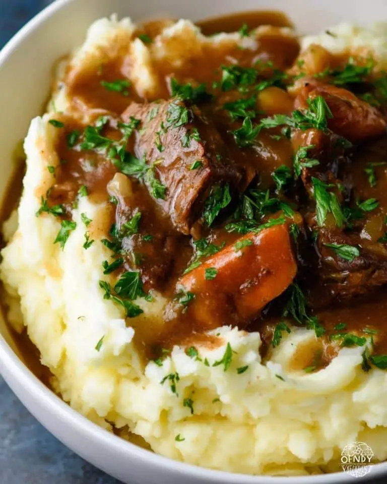 Cider Braised Short Ribs with Caramelized Onions Recipe