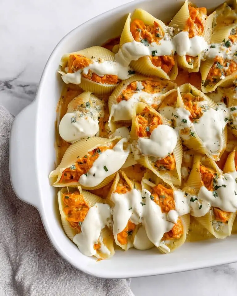 Pumpkin Stuffed Shells with Sage Cashew Cream Recipe