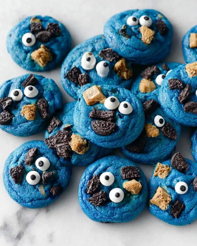 Cookie Monster Cookies with Cookie and Chocolate Stuffing Recipe