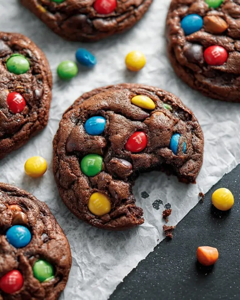 Soft Chocolate M&M Cookies Recipe