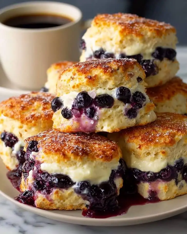 Blueberry Biscuits with Lemon Glaze Recipe