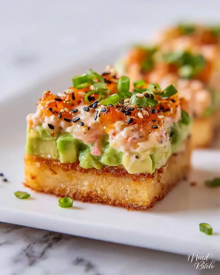Crispy Rice with Spicy Salmon and Avocado Recipe