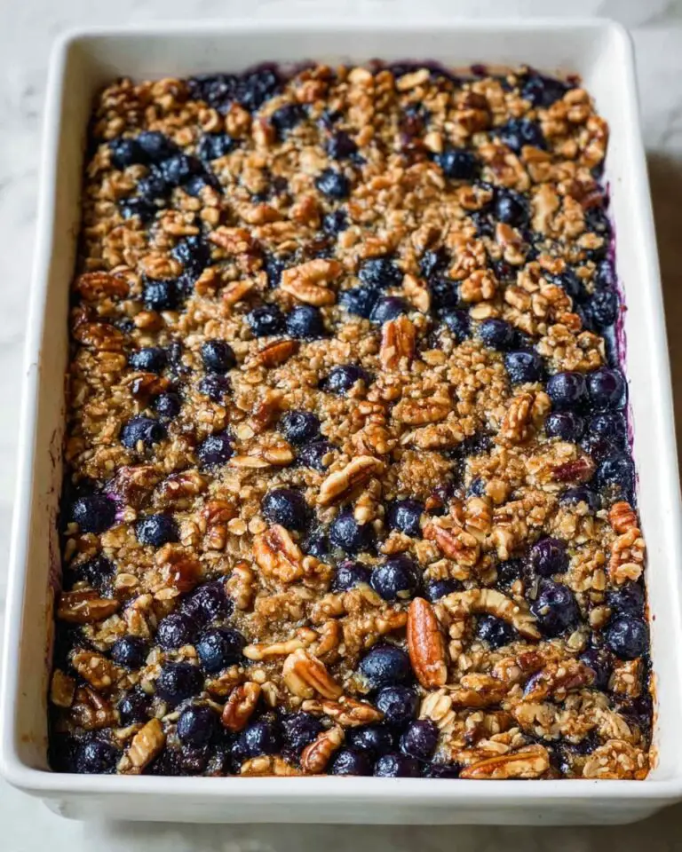 Blueberry Pecan Baked Oatmeal Recipe
