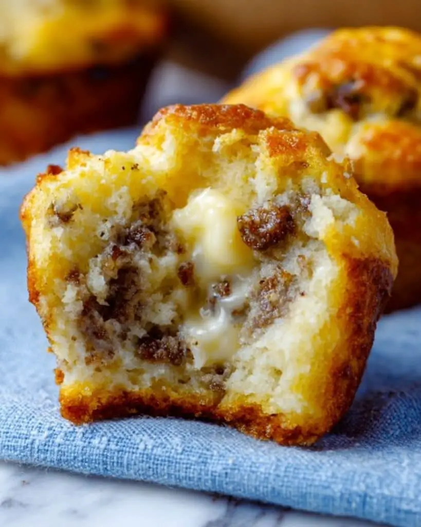 Crazy-Good Cheesy Sausage Muffins (No Bisquick) Recipe