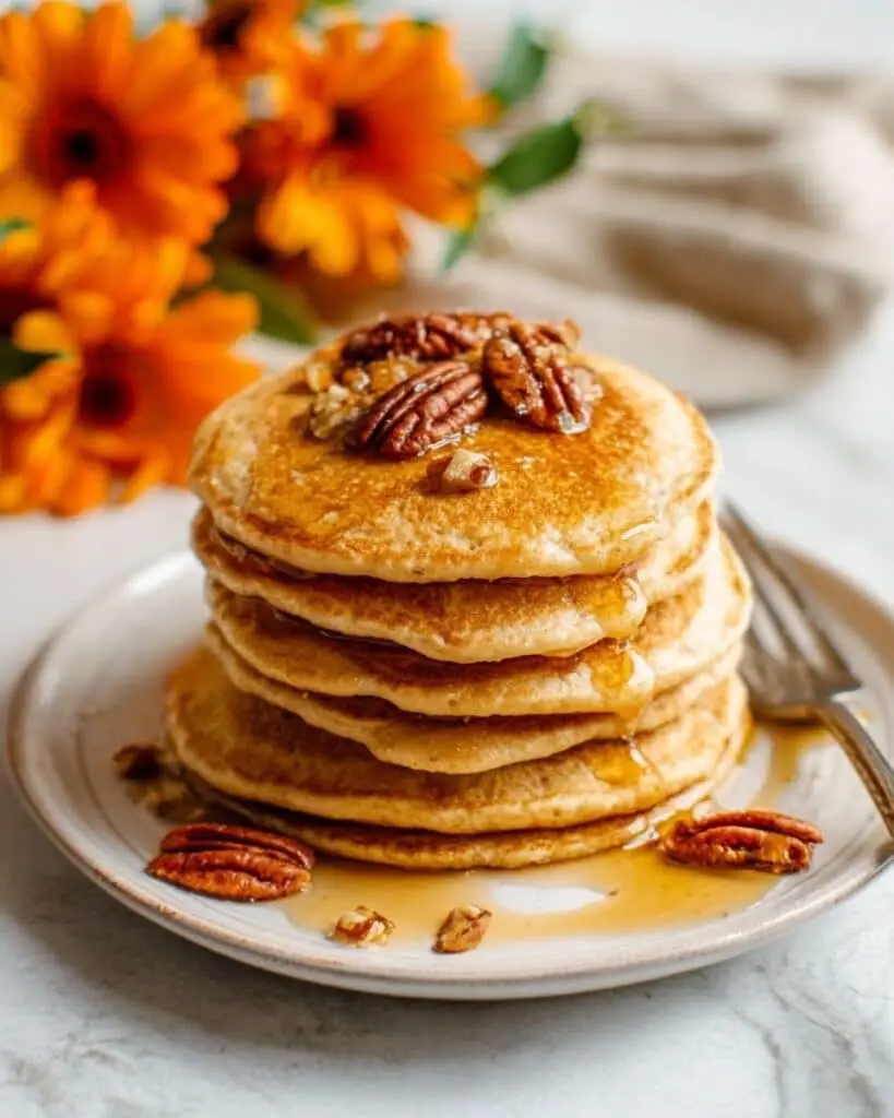 Whole Wheat Pumpkin Pecan Pancakes Recipe