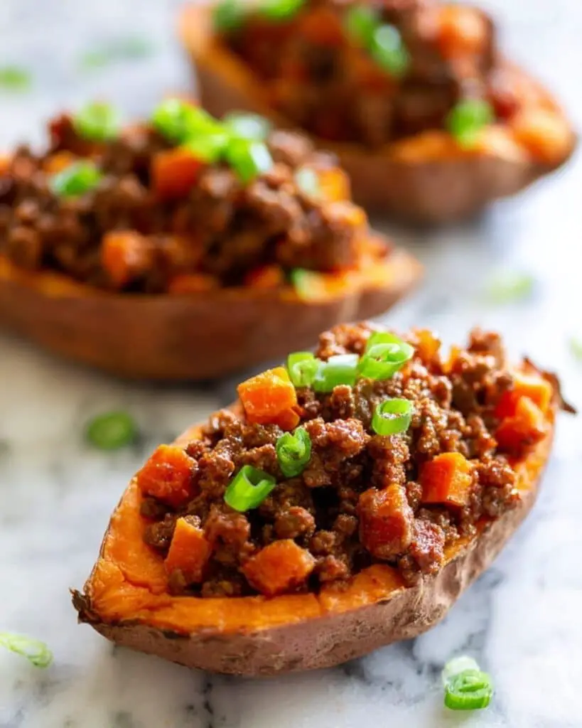Sloppy Joes Baked Sweet Potatoes Recipe