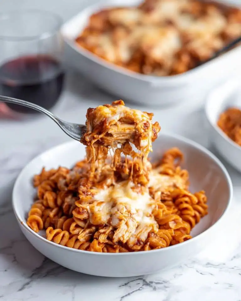 Creamy Cheesy Turkey Casserole with Pasta and Herbs Recipe