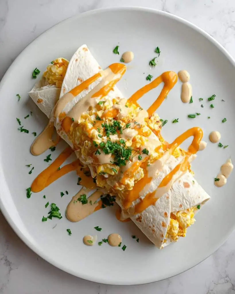 Cheesy Garlic Chicken Wraps Recipe
