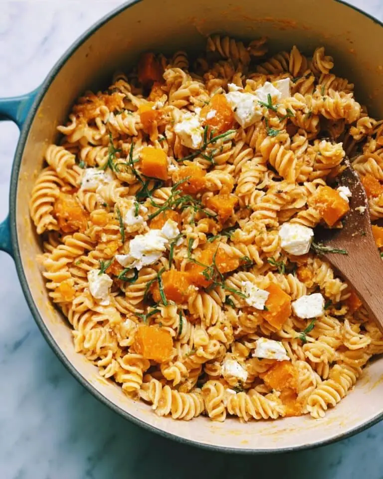 Baked Feta and Butternut Squash Pasta with Sage and Garlic Recipe