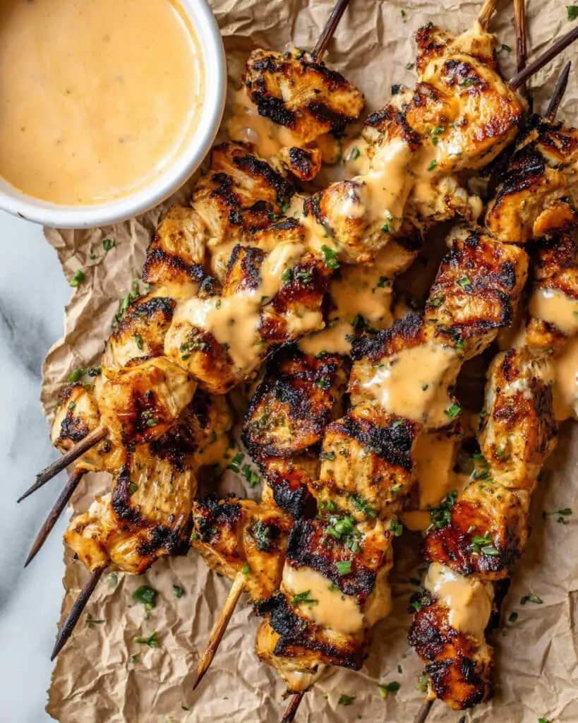 Bang Bang Chicken Skewers with Spicy Thai Sauce Recipe