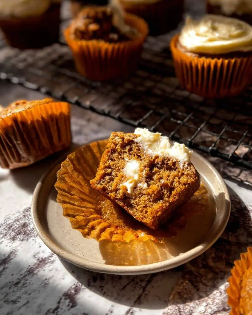 Pumpkin Cream Cheese Muffins with Candied Ginger and Spiced Topping Recipe