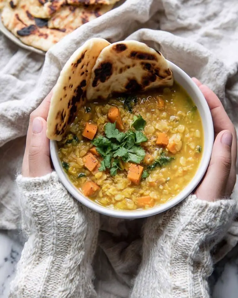 Coconut Sweet Potato Lentil Soup with Rice Recipe