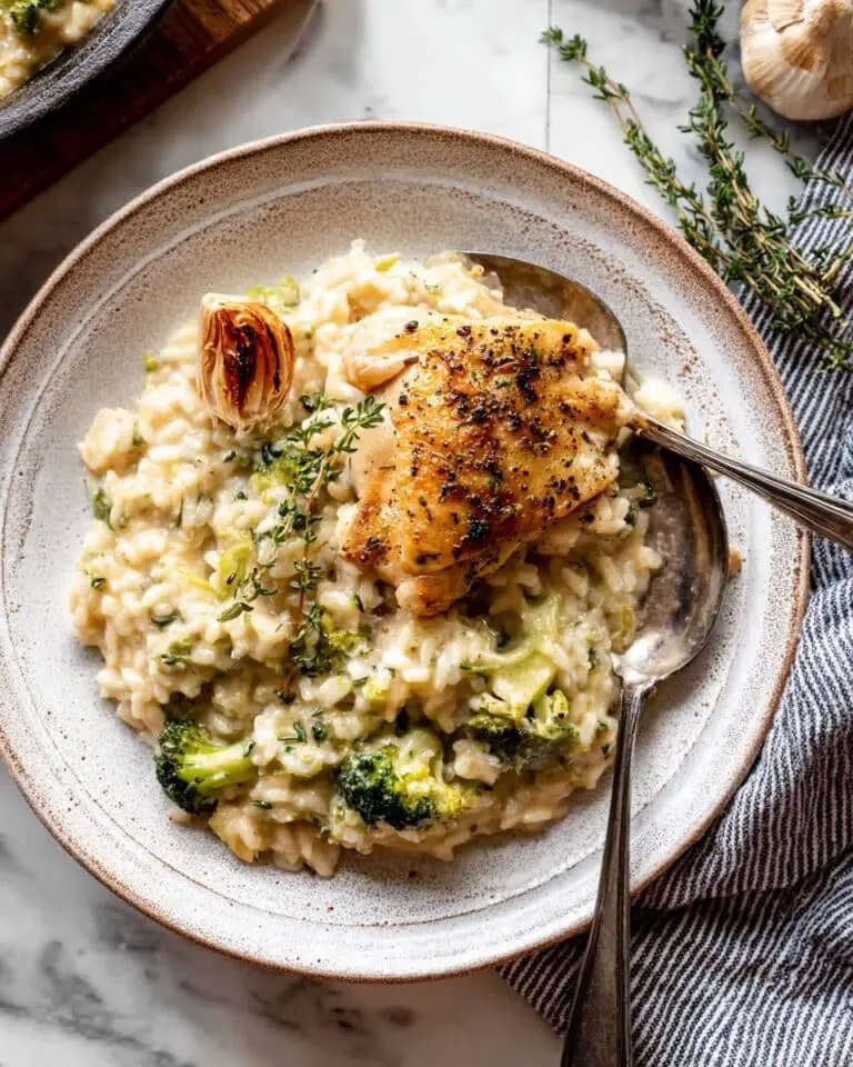 Slow Cooker Mustard Herb Chicken and Creamy Orzo Recipe