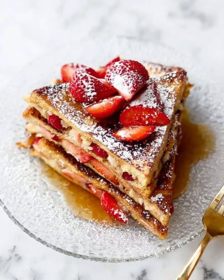 Stuffed French Toast with Cream Cheese and Strawberries Recipe