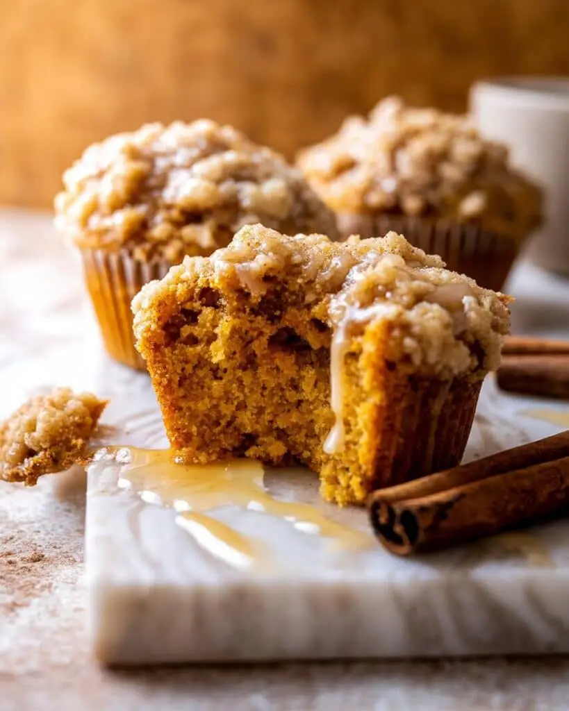 Pumpkin Coffee Cake Muffins with Cinnamon Honey Butter Recipe