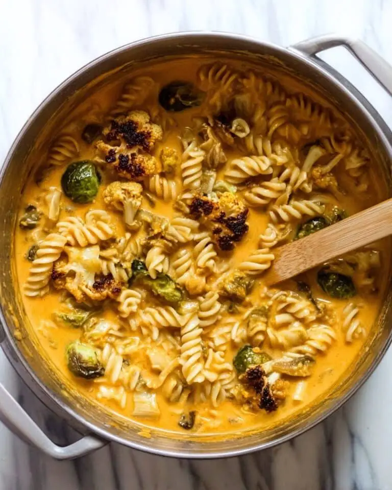 Pumpkin Mac and Cheese with Roasted Veggies Recipe