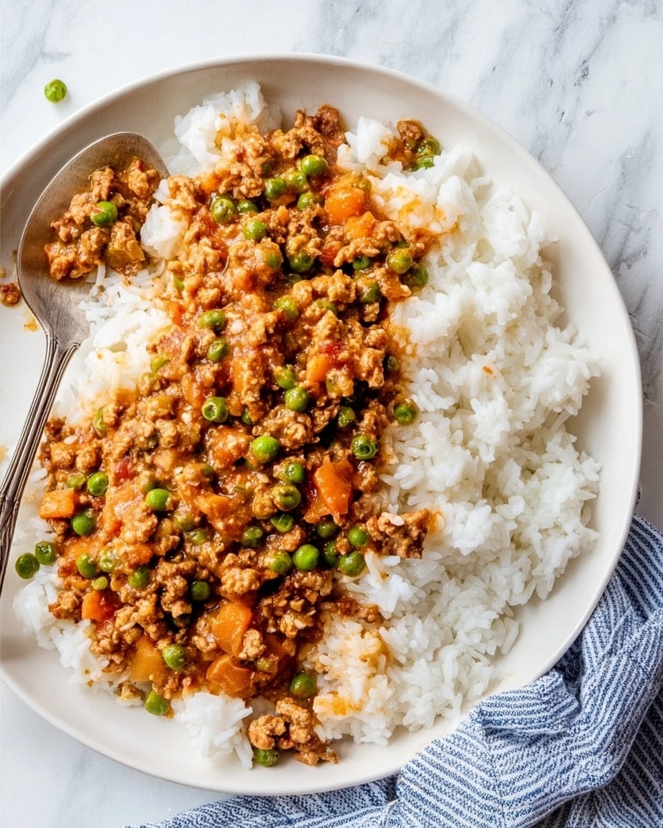 Ground Turkey with Potatoes and Spring Peas Recipe