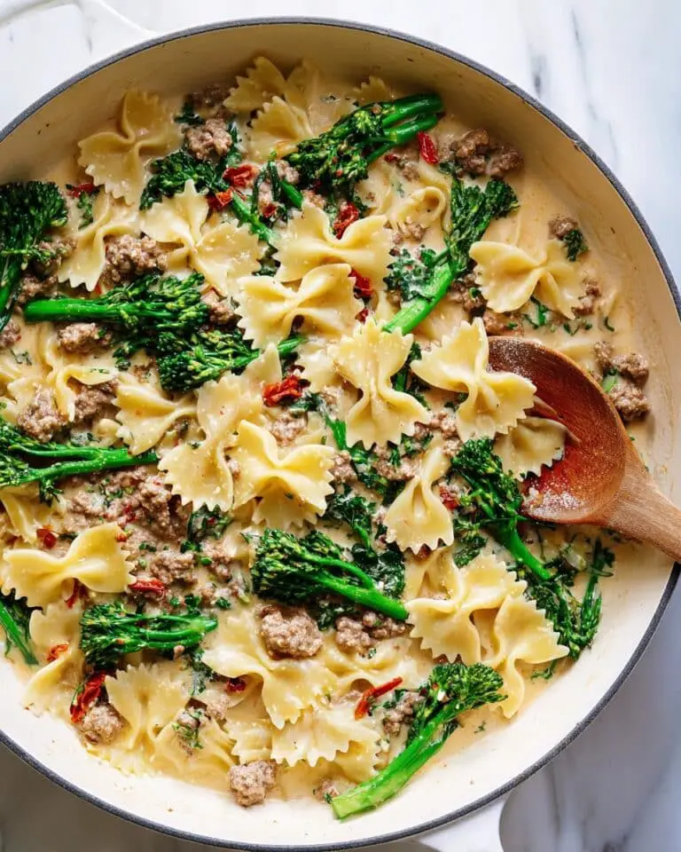 Bow-Tie Pasta with Sausage and Broccoli Recipe