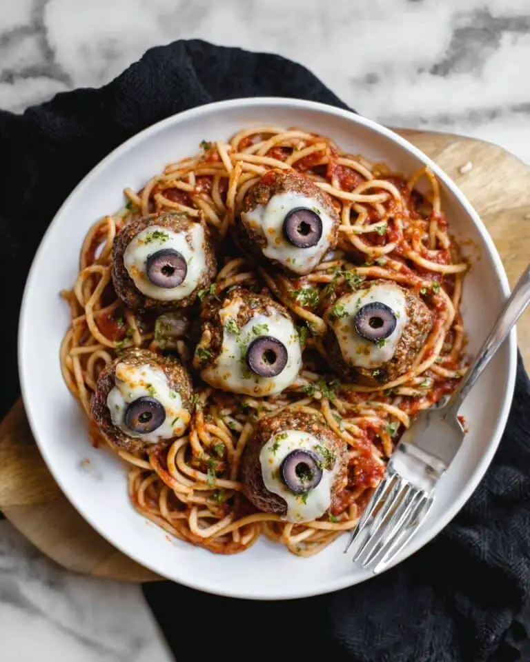 Spooky Spaghetti & Eyeballs Recipe
