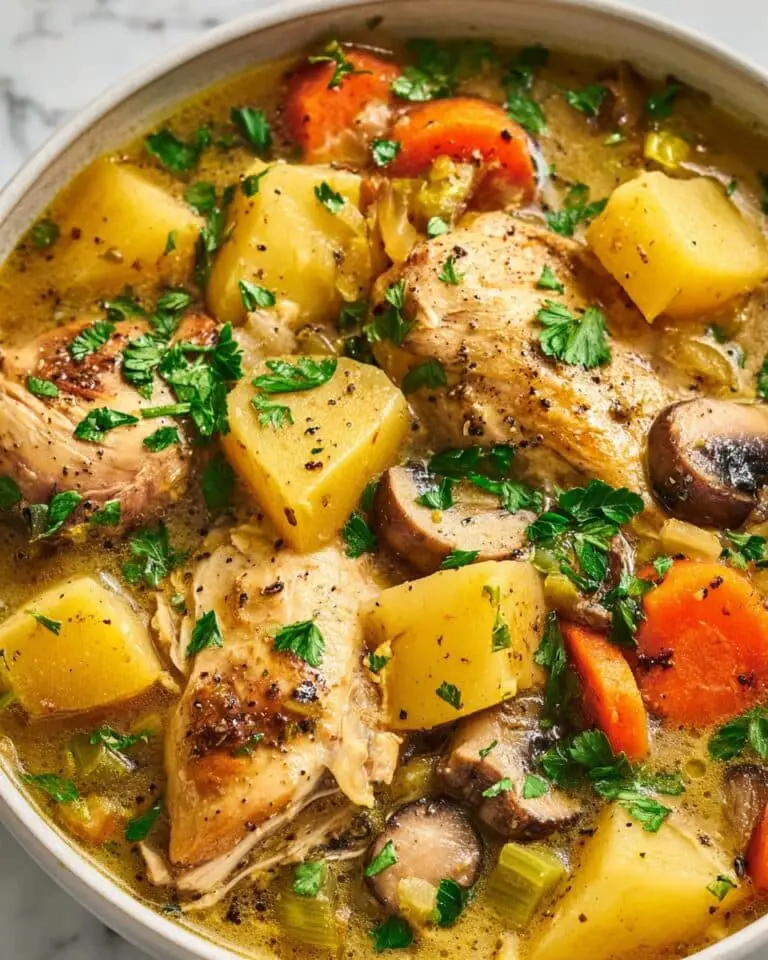 Hearty Turkey Stew with Vegetables and Herbs Recipe