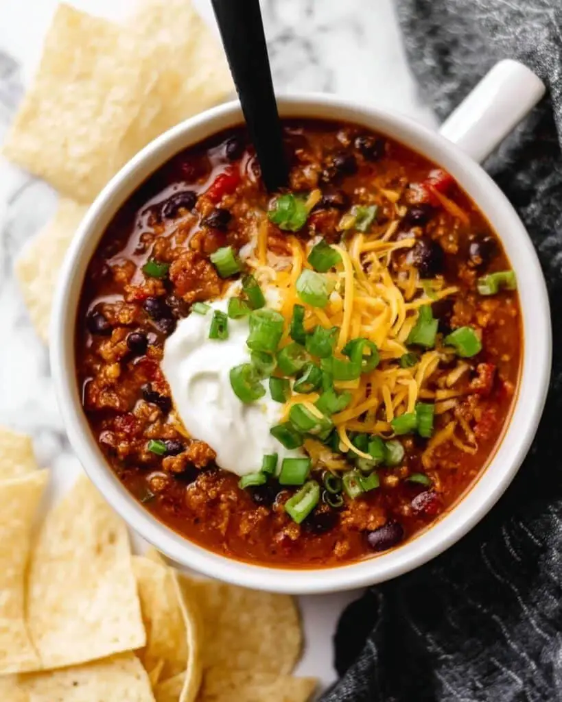 30 Minute Spicy Ancho Turkey Chili Recipe