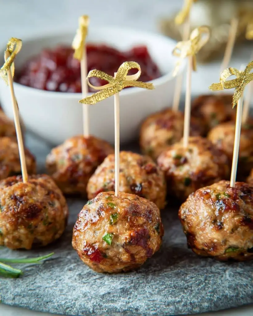 Sage and Cranberry Turkey Meatballs Recipe