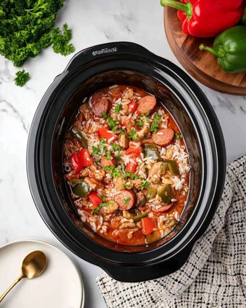 Slow Cooker Chicken Jambalaya Recipe