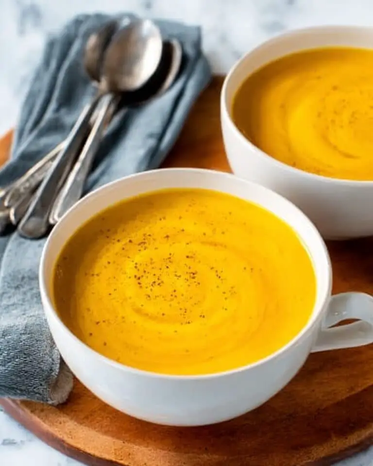 Creamy Roasted Butternut Squash Soup with Sage, Rosemary, and Toasted Pepitas Recipe