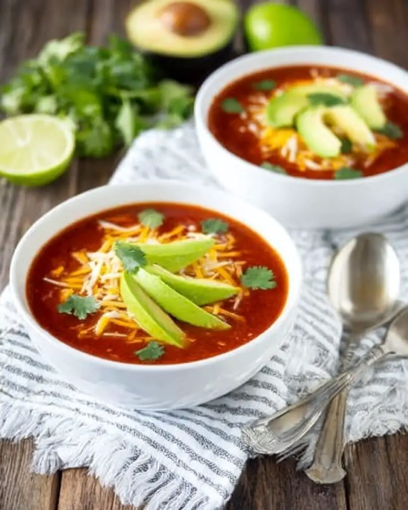 Slow Cooker Enchilada Soup Recipe