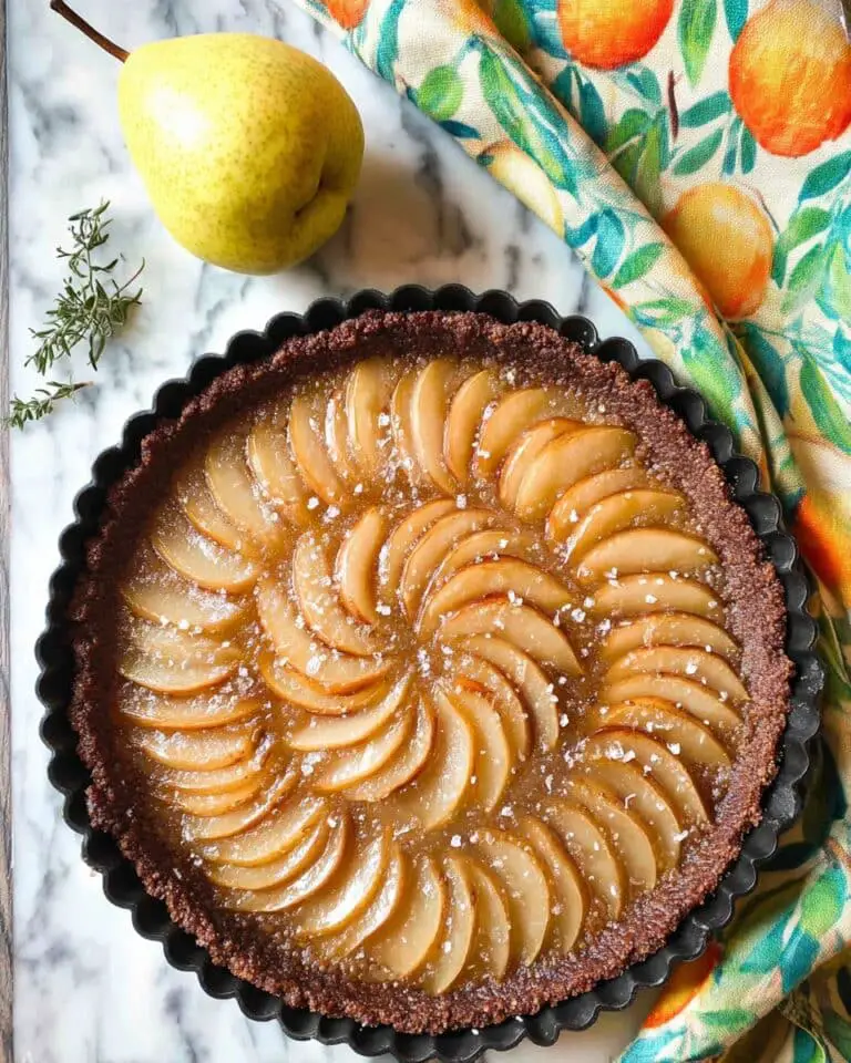 10 Minute (Beautiful) French Pear Tart Recipe