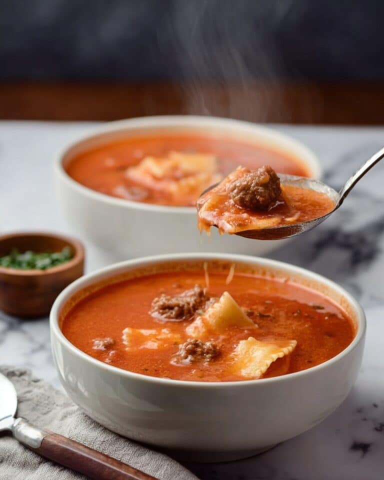 Ravioli Soup with Italian Sausage and Cheese Recipe