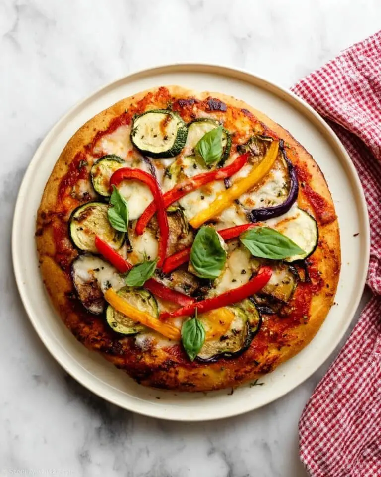 Roasted Vegetable Whole Wheat Pizza Recipe