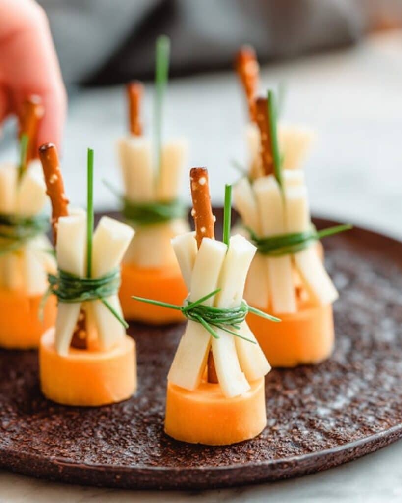 Cheese and Pretzel Broomsticks Recipe