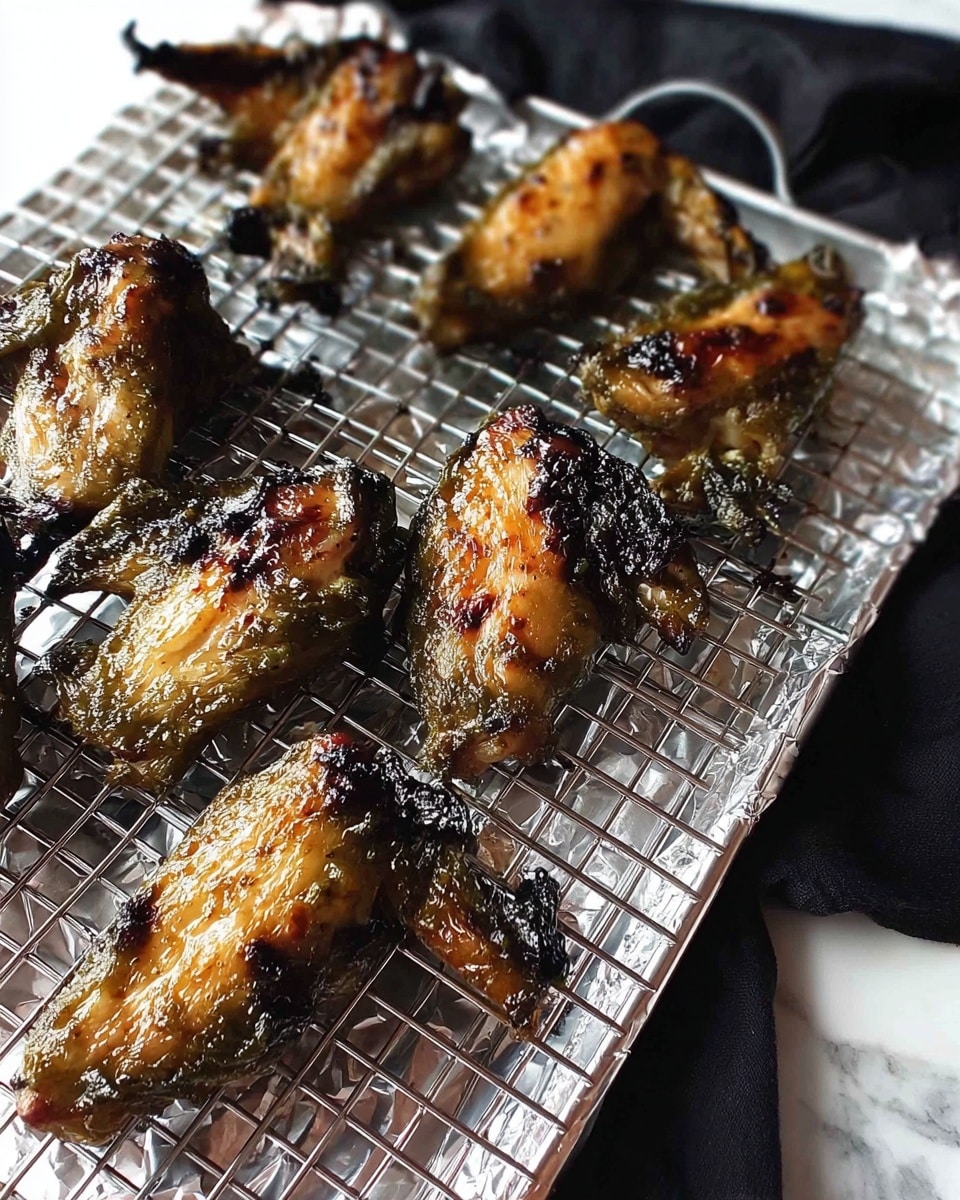 A white plate with ornate raised patterns holds a stack of seven dark, charred grilled wings. Each wing is almost black with a rough, bumpy texture showing the grilled surface clearly. The wings overlap slightly, and the lighting brings out some slight glossy spots from the marinade or sauce. The background is a white marbled texture, with a hint of an orange cloth draped in the top left corner. Photo taken with an iphone --ar 4:5 --v 7