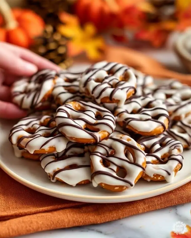 Pumpkin Spice Chocolate Covered Pretzels Recipe