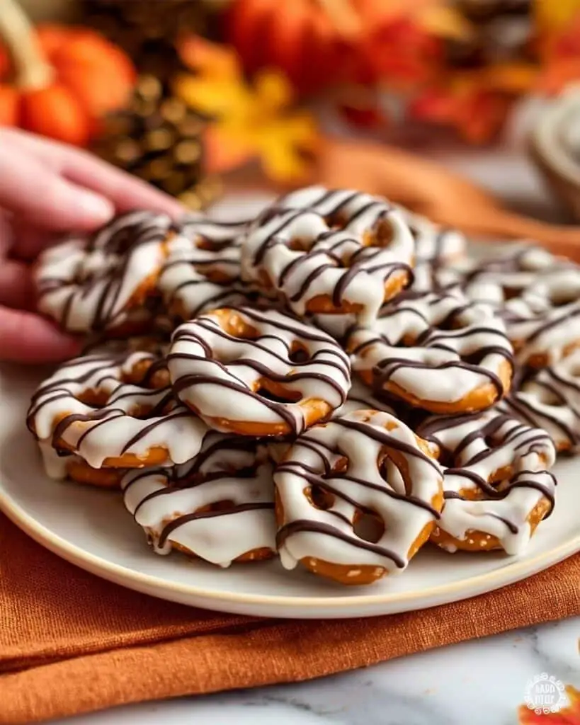 Pumpkin Spice Chocolate Covered Pretzels Recipe