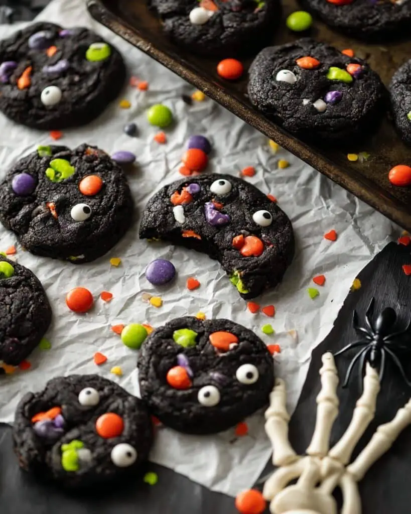 Double Chocolate Halloween Cookies Recipe