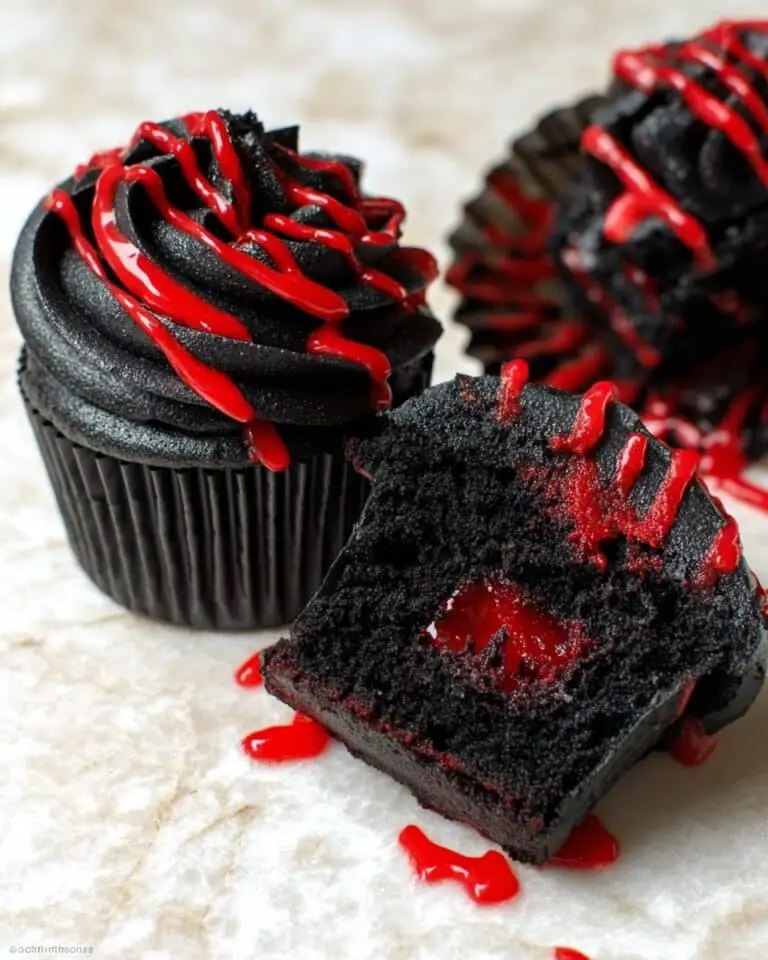 Blood Sucking Vampire Cupcakes Recipe