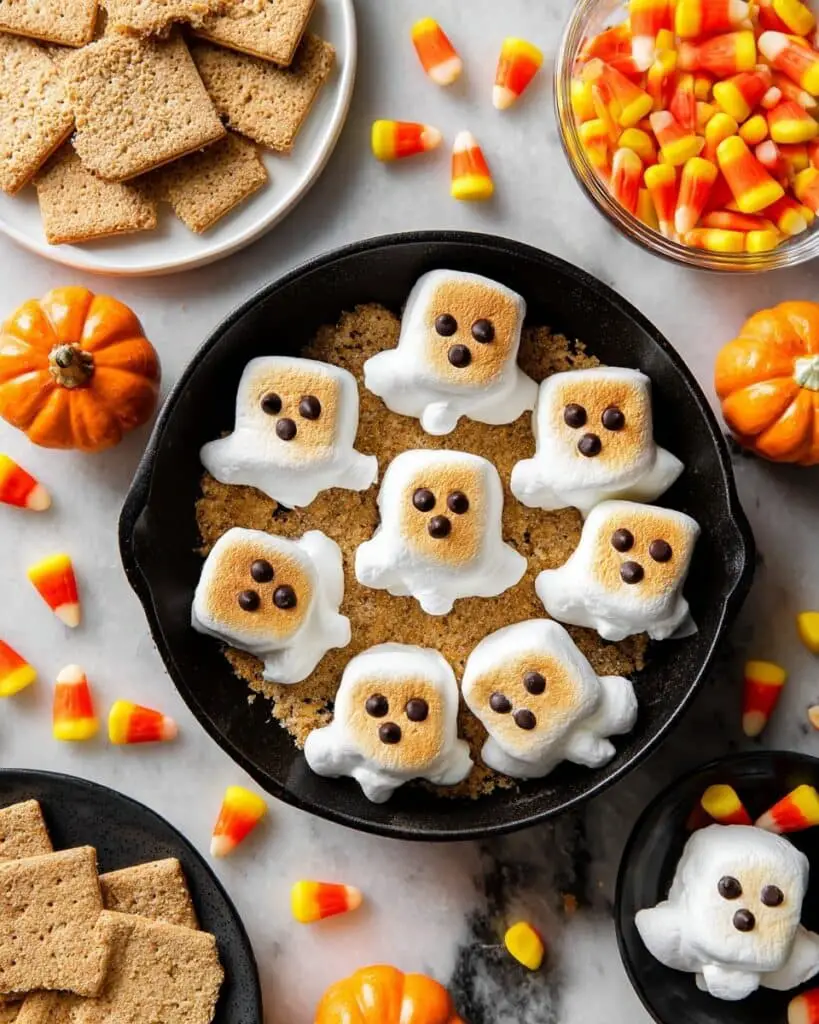 Halloween Ghost S’mores Dip Recipe