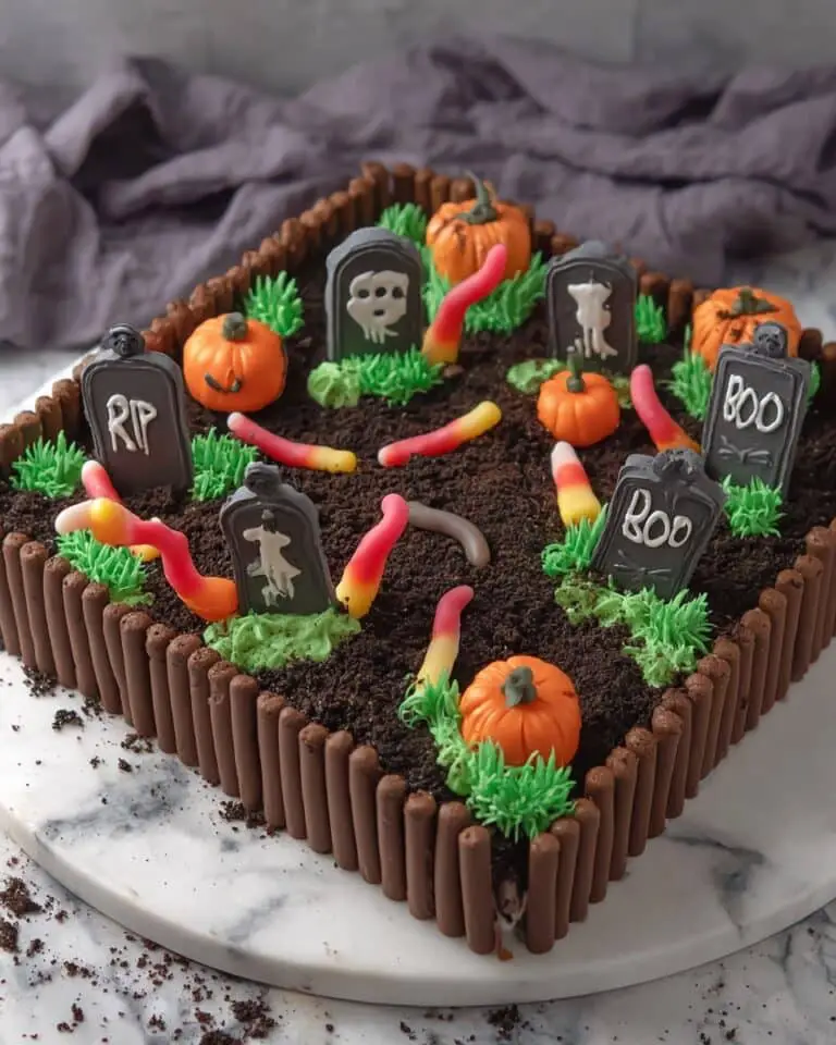 Halloween Graveyard Cake Recipe