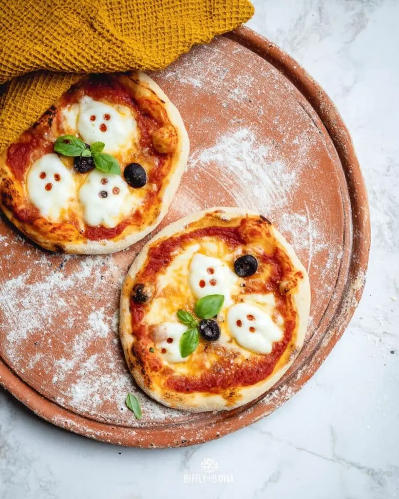 Ghostly Mini Pizzas Recipe