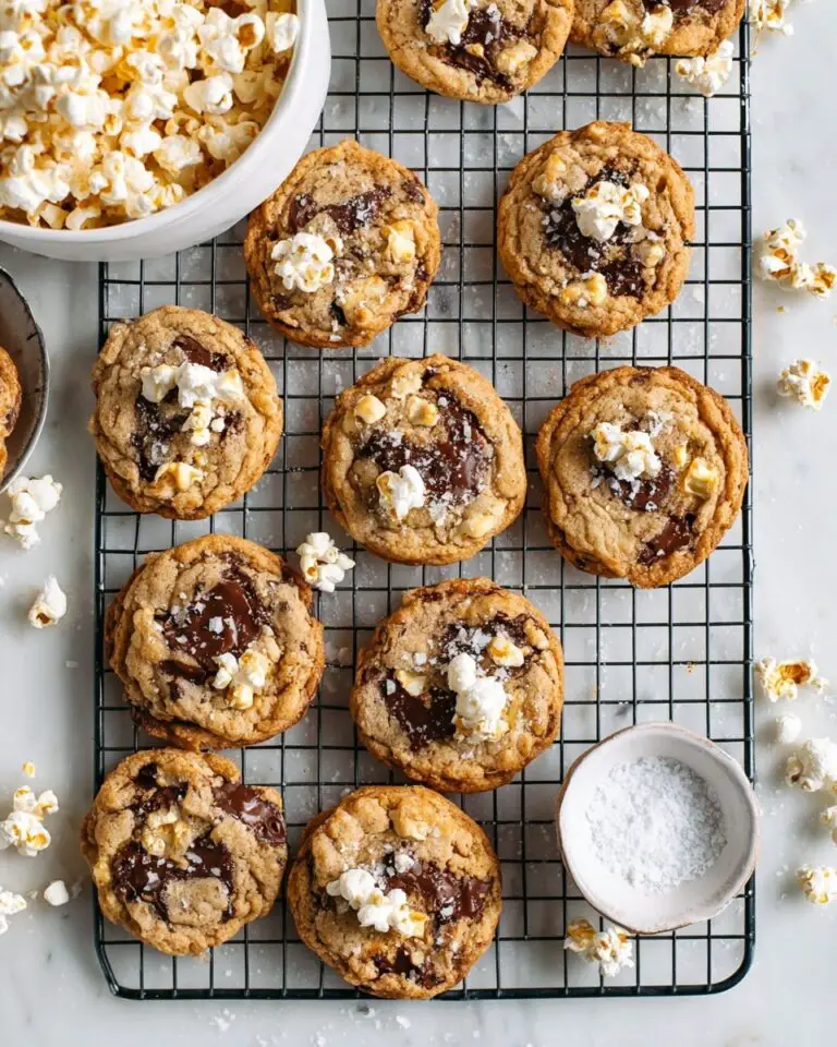 Salted Caramel Popcorn Cookies Recipe