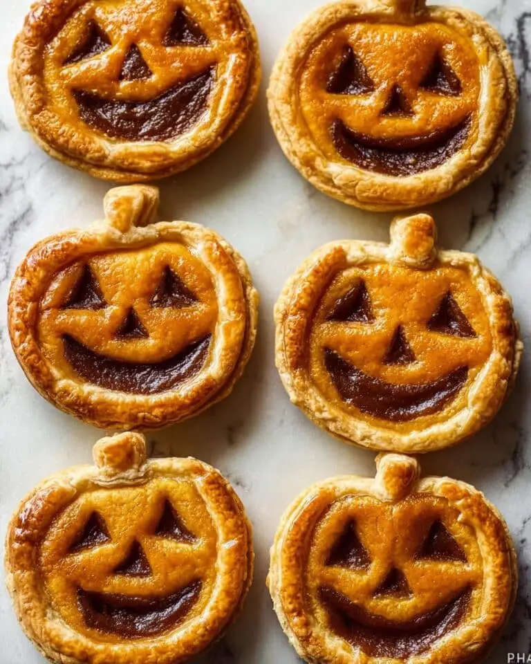 Jack O’ Lantern Pumpkin Hand Pies Recipe