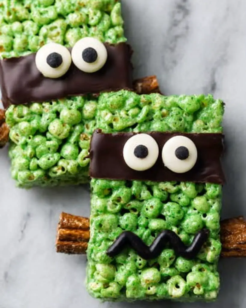 Frankenstein Rice Krispies Treats Recipe