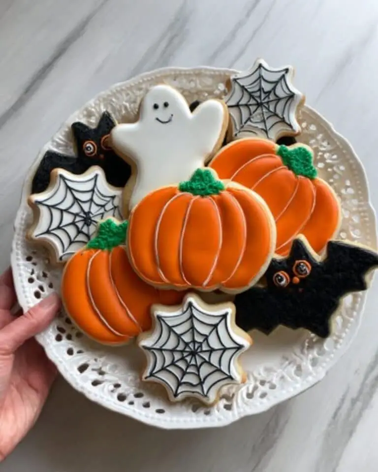 Simple Iced Halloween Cookies Recipe