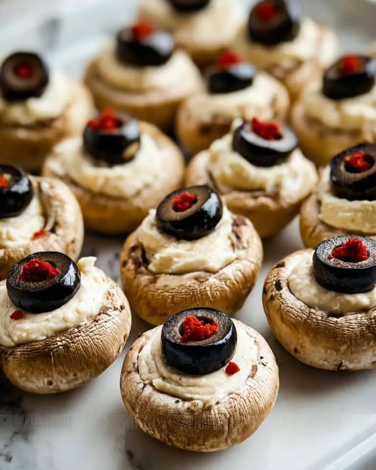Stuffed Mushroom Eyeballs Recipe