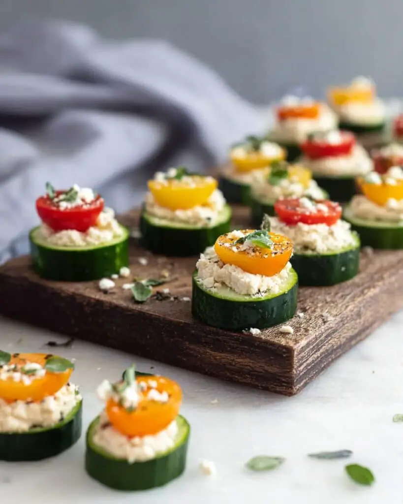 Cucumber Hummus Bites Recipe