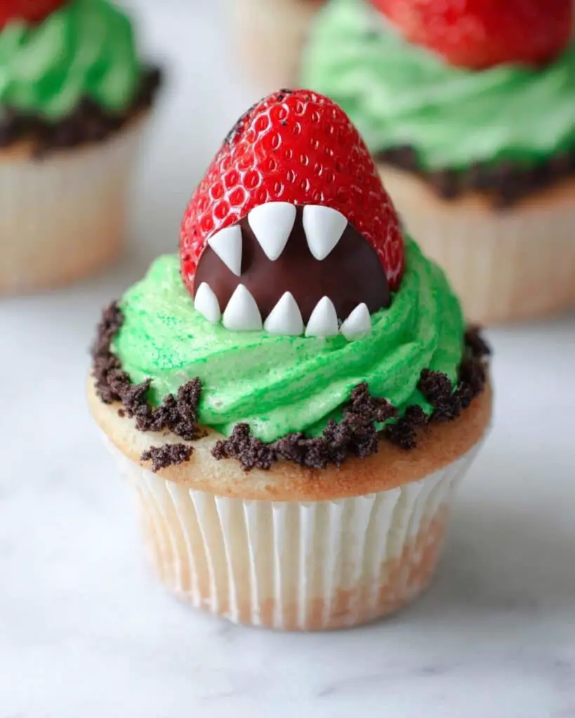 Monster Strawberry Cupcakes Recipe