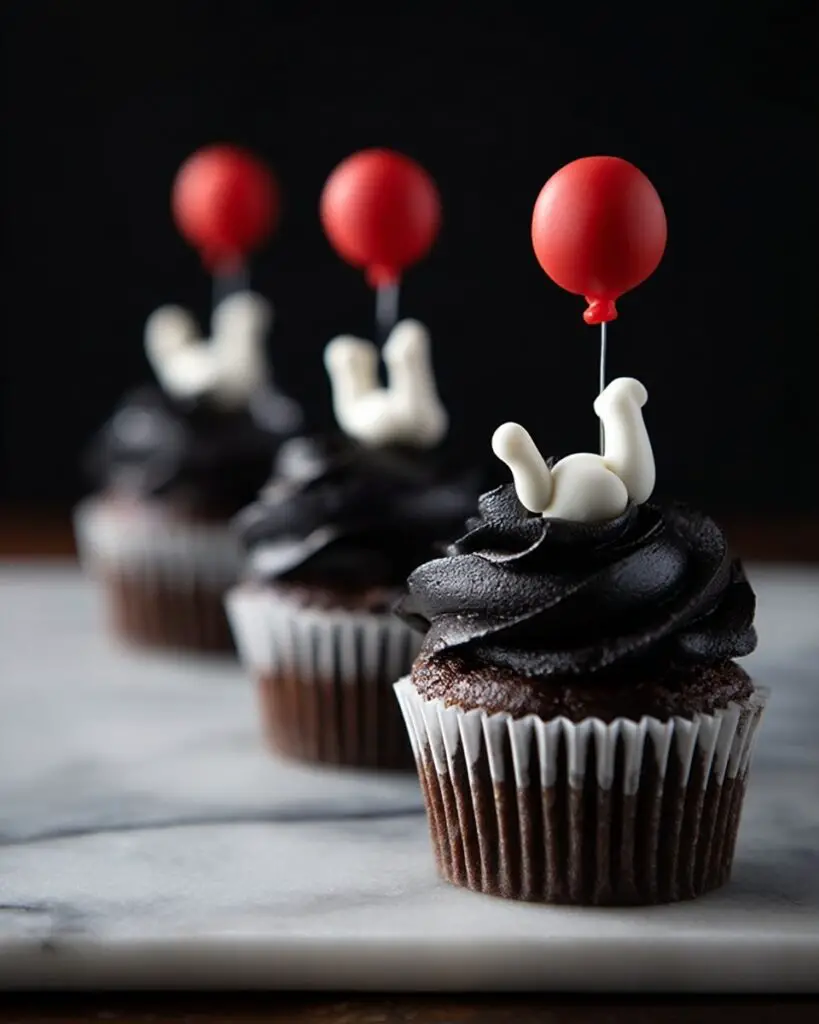 Creepy Clown Cupcakes Perfect for Halloween Recipe